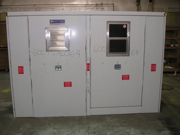 A custom Safe-T-Cover enclosure for a quench system