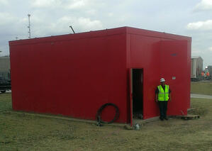 Fire Pump Enclosure Red-1