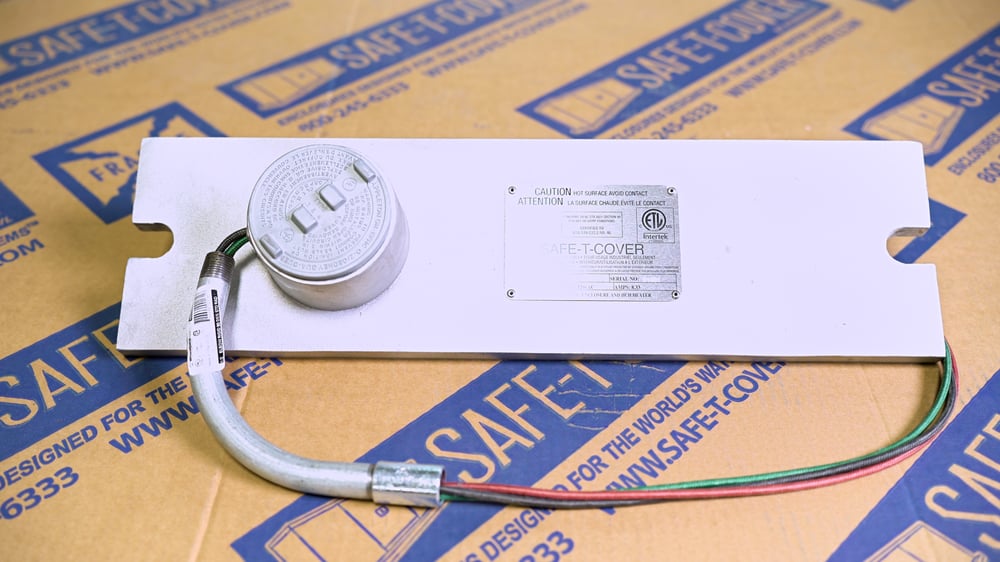 Slab mounted heater