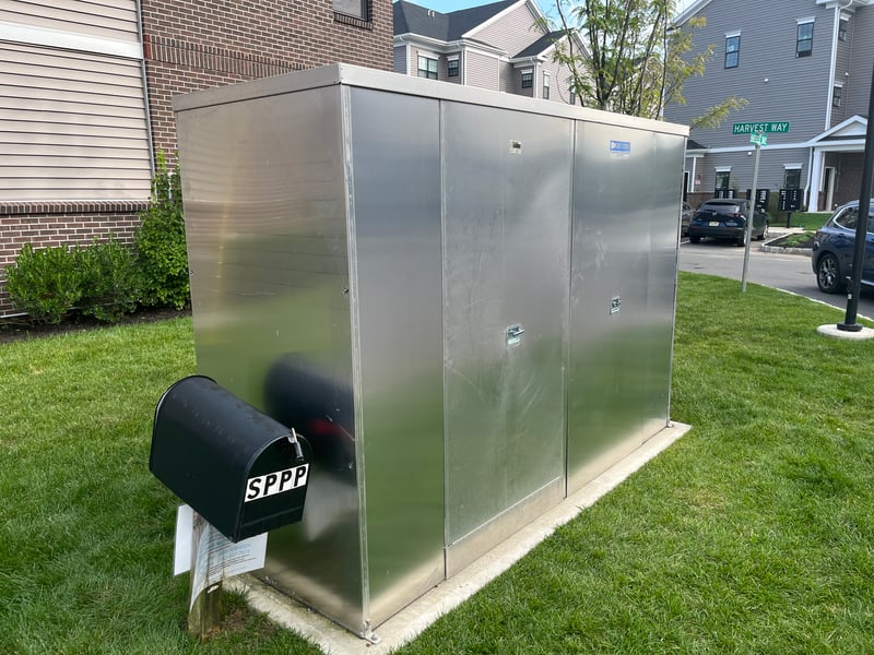 Enclosure with permanent 'streaking' from the protective coating