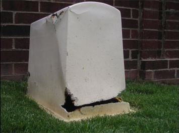 fiberglass-enclosure-weed-eater-damage