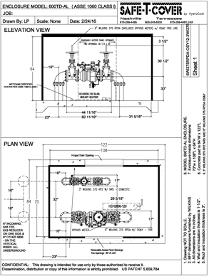 dual enclosures drawing