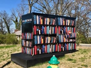 wrapped enclosure at library1