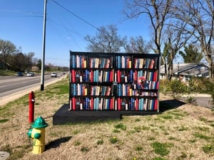 wrapped enclosure at library2