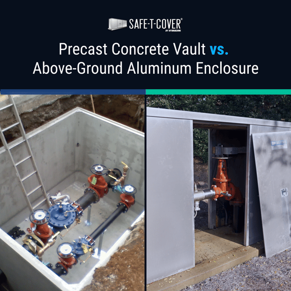 Above-ground marine-grade aluminum enclosures have features that protect testers and equipment alike.