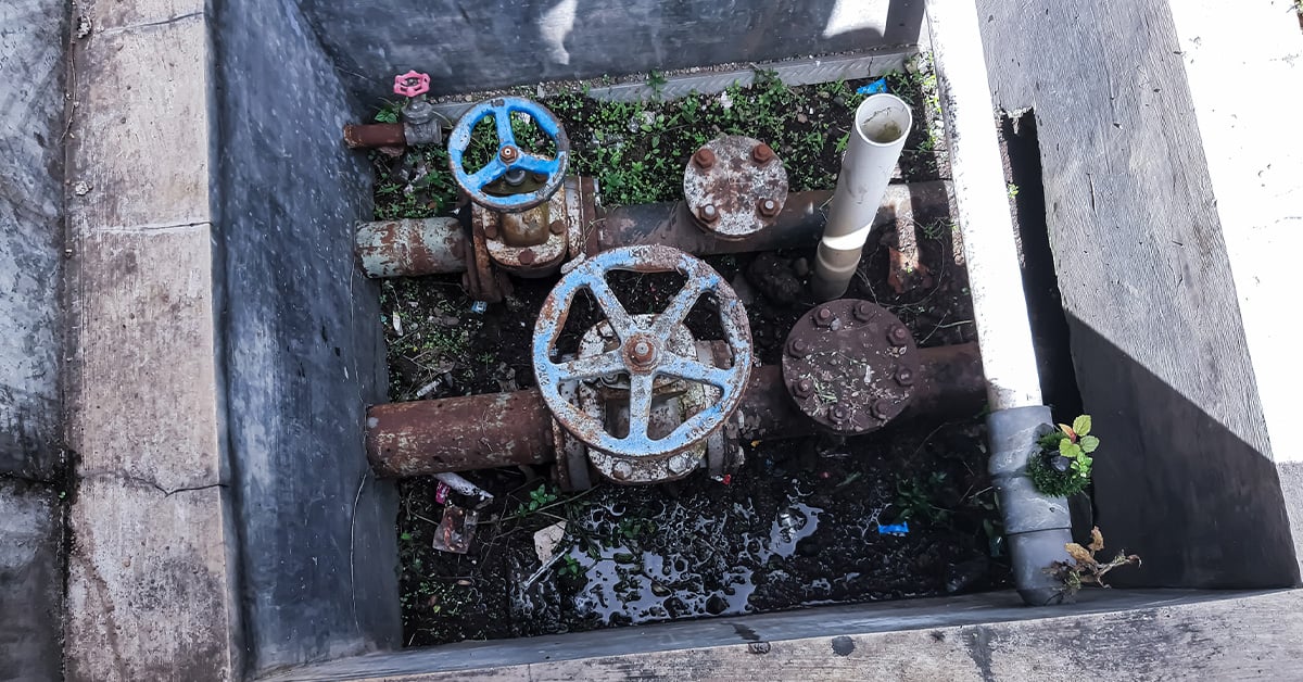 Water Meter Installed in a Vault