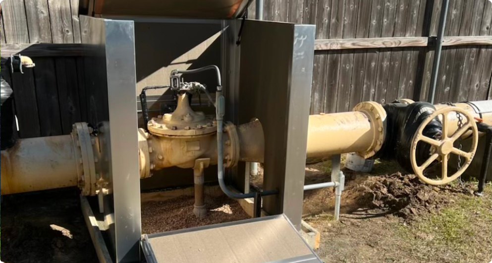 Protected control valve system