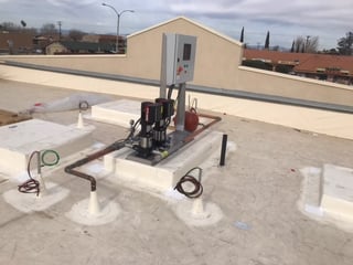 pump skid on the roof needs outdoor pump cover